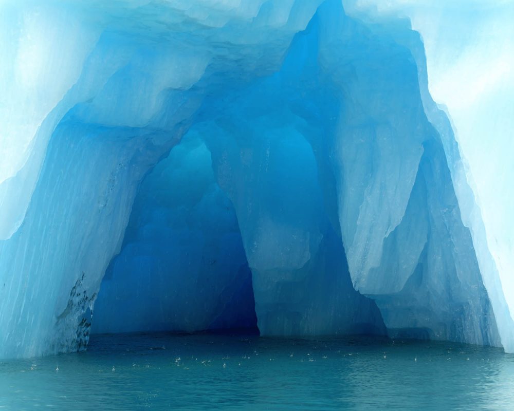 Iceberg in LeConte Bay fjord during glacier photo tour by FauneVoyage Tours in Petersburg, Alaska