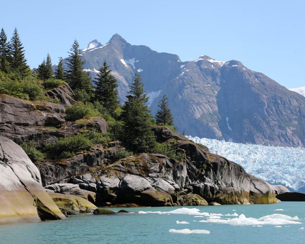 LeConte Glacier fjord during glacier photo tour by FauneVoyage Tours in Petersburg, Alaska