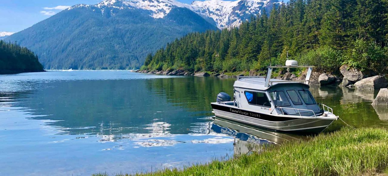 FauneVoyage Boat in Petersburg, Alaska during LeConte Glacier Tour